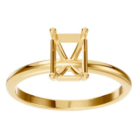 RI-7657 Yellow Gold Ring UNSET - Front View