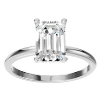 RI-7657 White Gold Ring SET - Front View