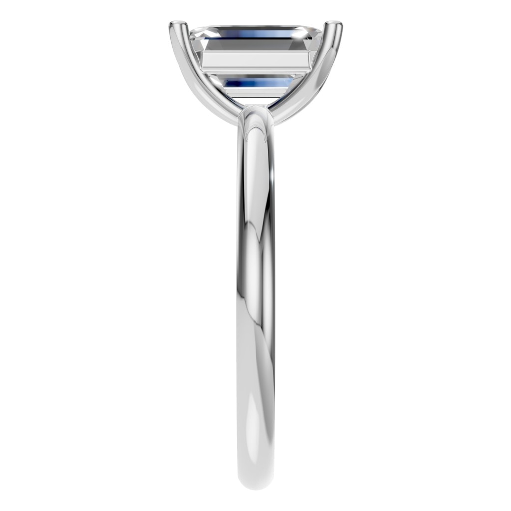 RI-7657 White Gold Ring SET - Side View