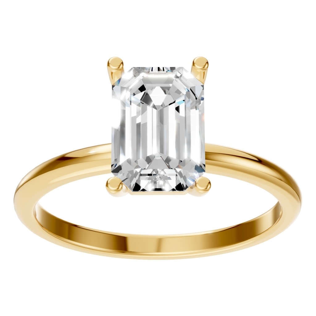 RI-7657 Yellow Gold Ring SET - Front View