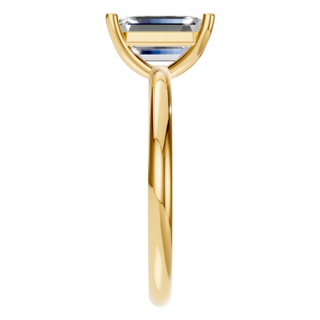 RI-7657 Yellow Gold Ring SET - Side View