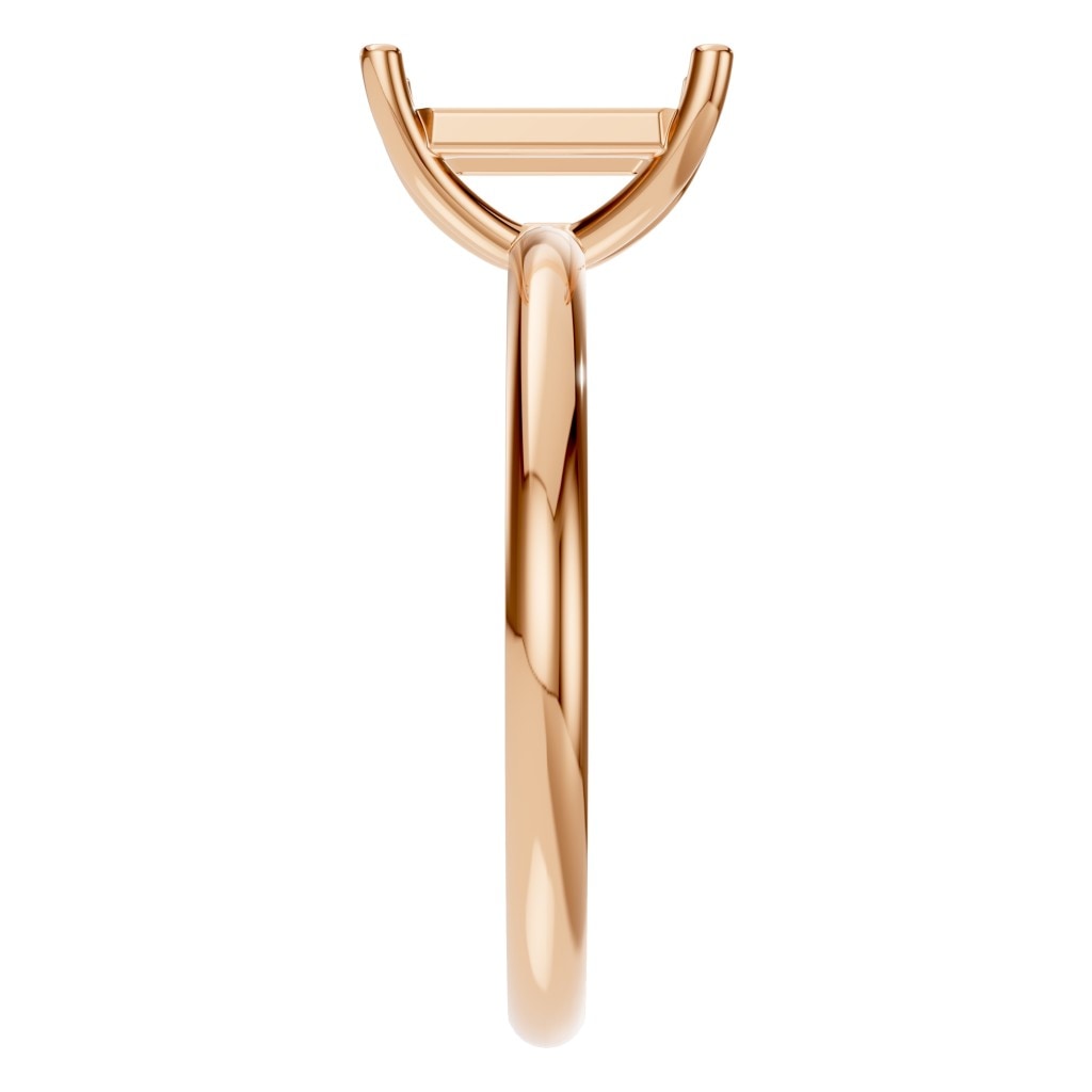 RI-7657 Rose Gold Ring UNSET - Side View