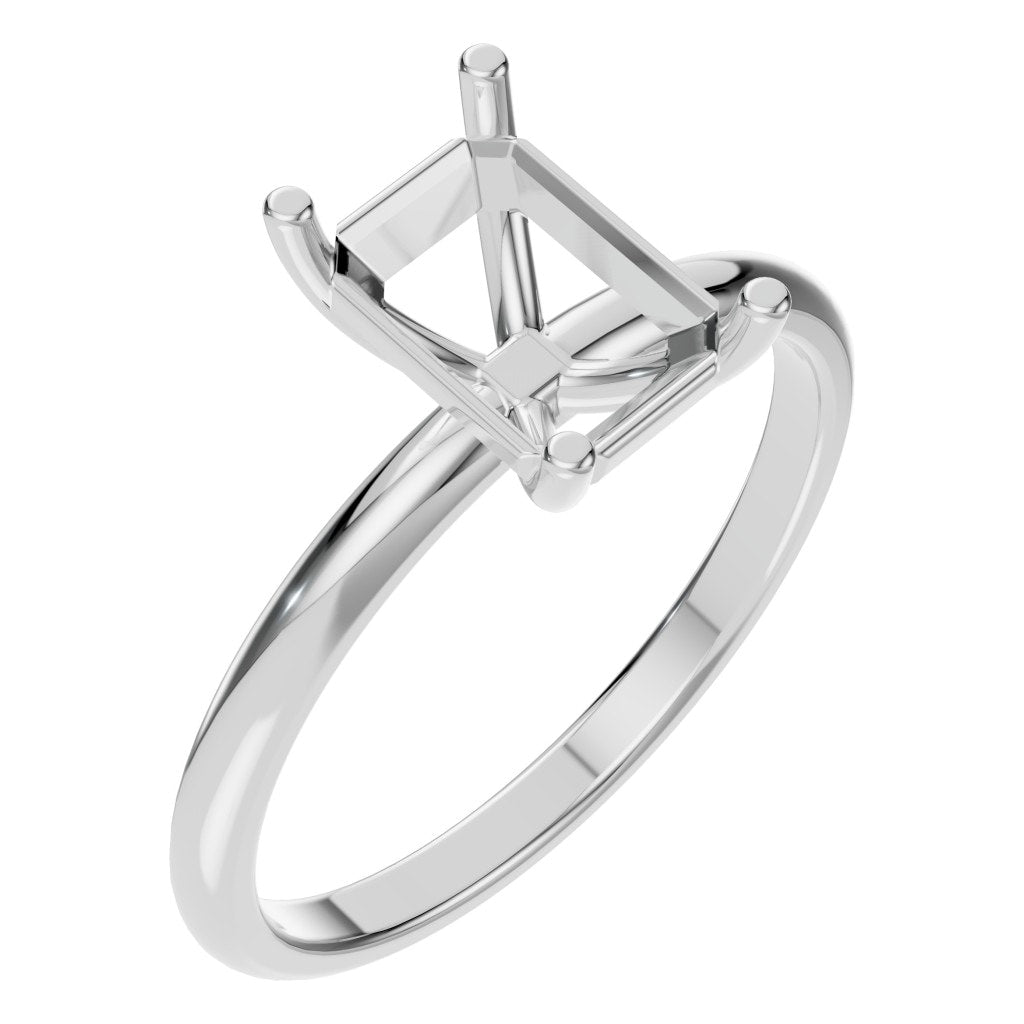 RI-7657 White Gold Ring UNSET - Main View
