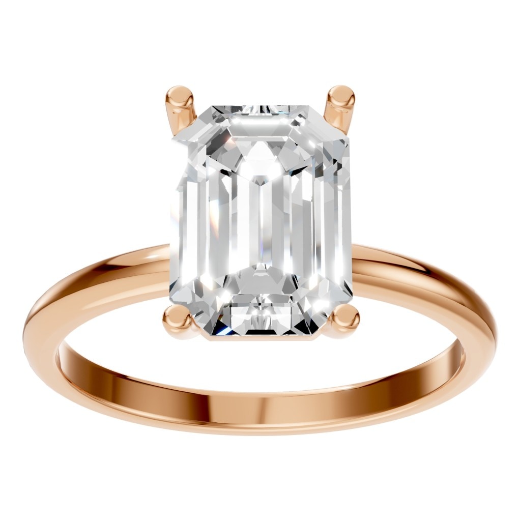 RI-7657 Rose Gold Ring SET - Front View