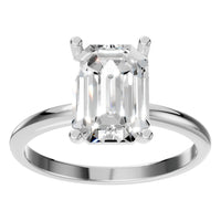 RI-7657 White Gold Ring SET - Front View