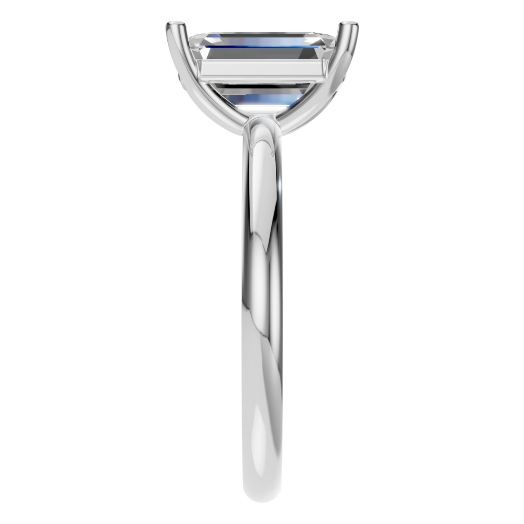 RI-7657 White Gold Ring SET - Side View