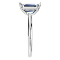 RI-7657 White Gold Ring SET - Side View