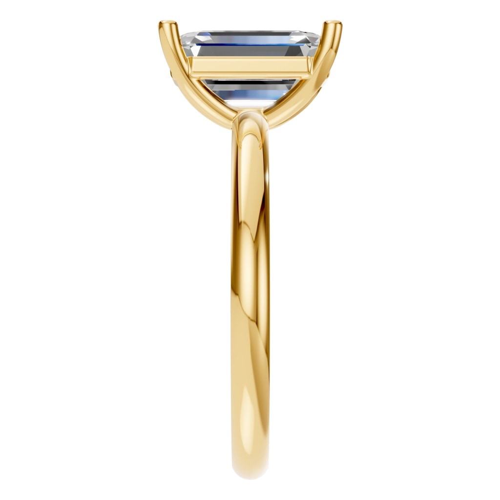 RI-7657 Yellow Gold Ring SET - Side View