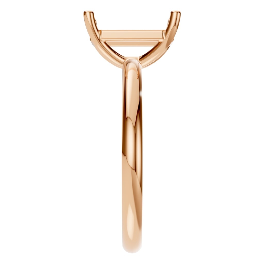 RI-7657 Rose Gold Ring UNSET - Side View