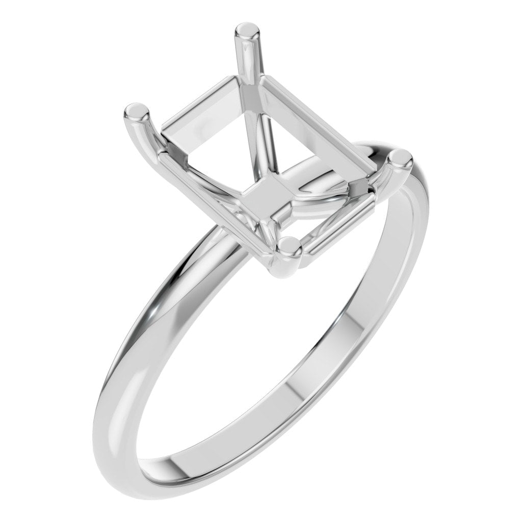 RI-7657 White Gold Ring UNSET - Main View