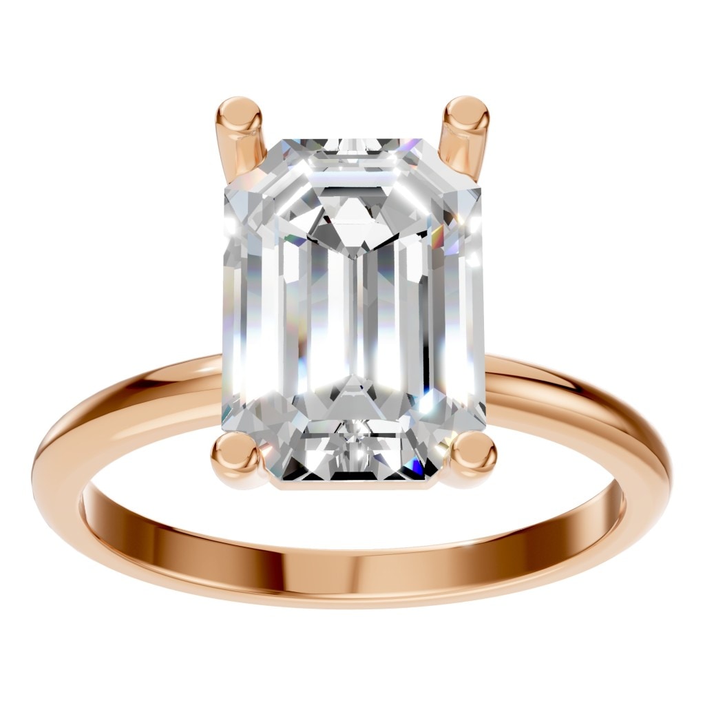 RI-7657 Rose Gold Ring SET - Front View