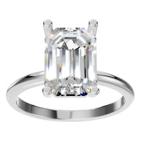 RI-7657 White Gold Ring SET - Front View