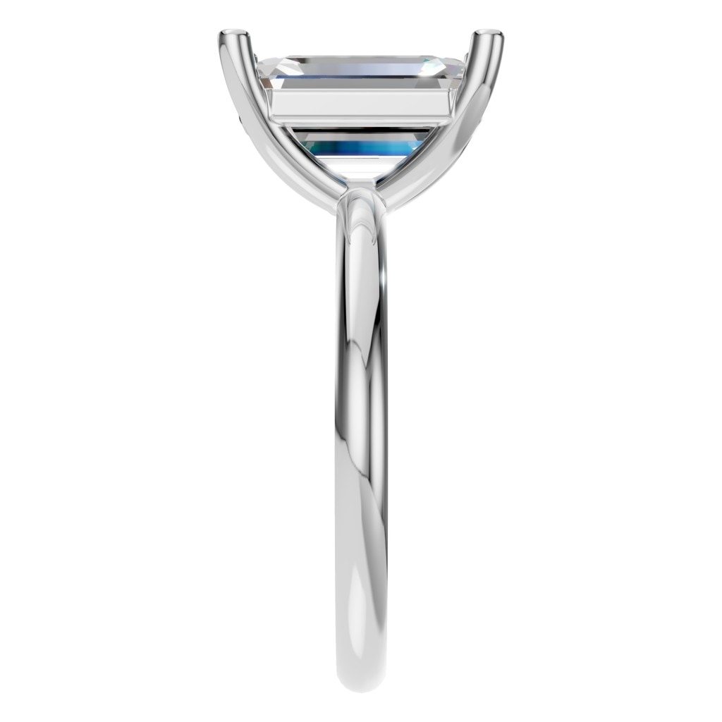 RI-7657 White Gold Ring SET - Side View