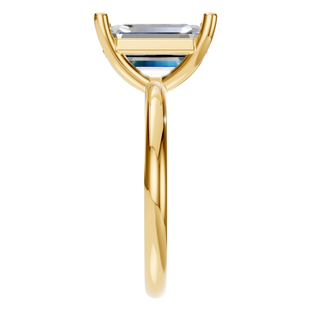 RI-7657 Yellow Gold Ring SET - Side View