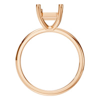 RI-7657 Rose Gold Ring UNSET - Top View