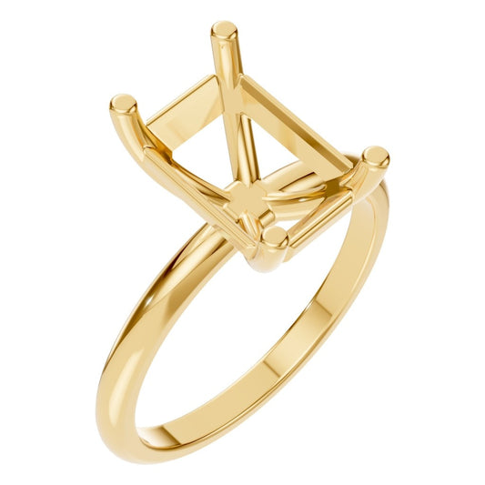 RI-7657 Yellow Gold Ring UNSET - Main View