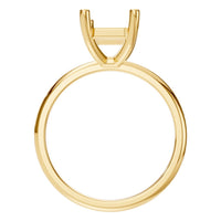 RI-7657 Yellow Gold Ring UNSET - Top View