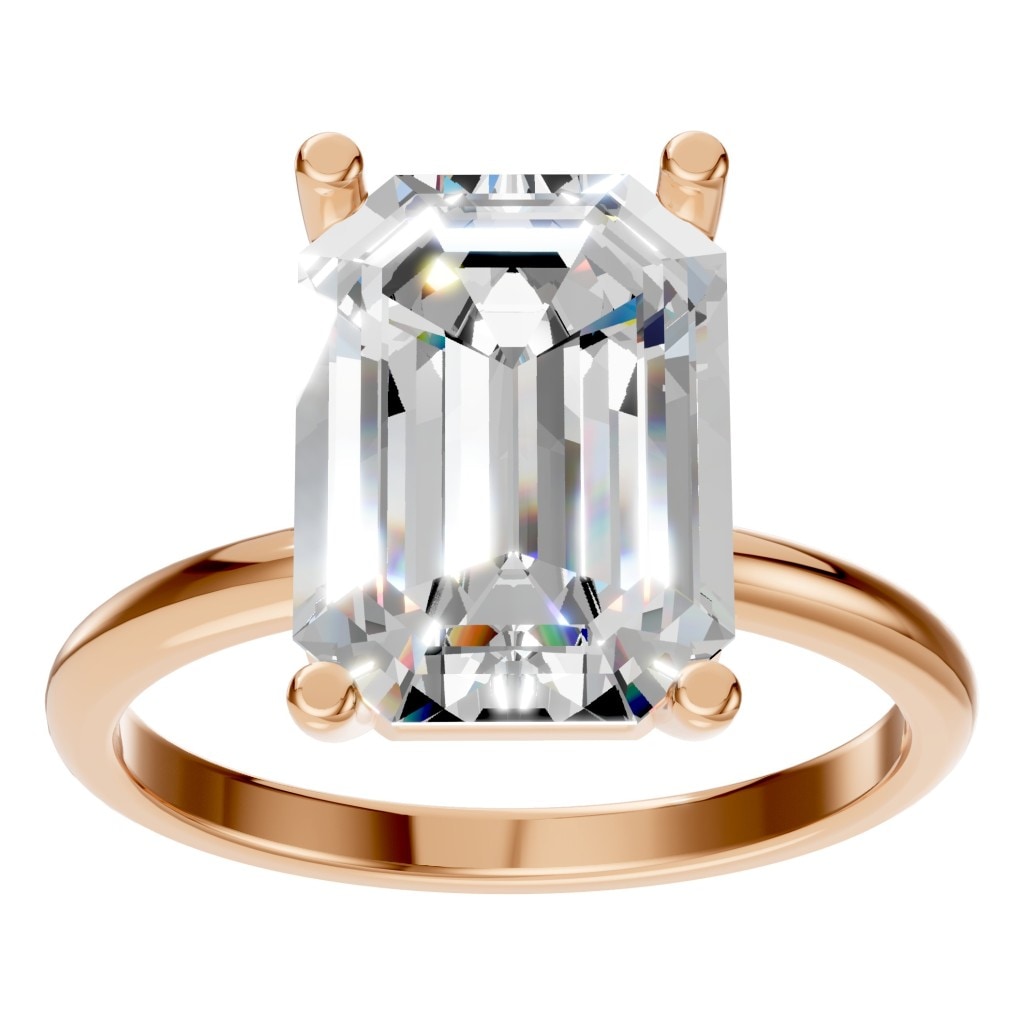 RI-7657 Rose Gold Ring SET - Front View