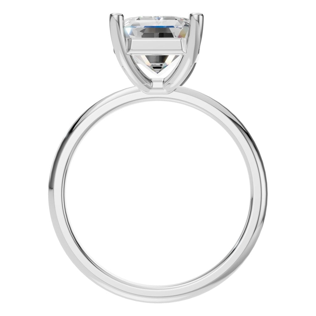 RI-7657 White Gold Ring SET - Top View