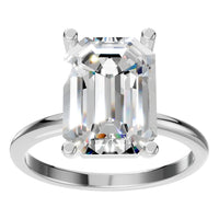 RI-7657 White Gold Ring SET - Front View