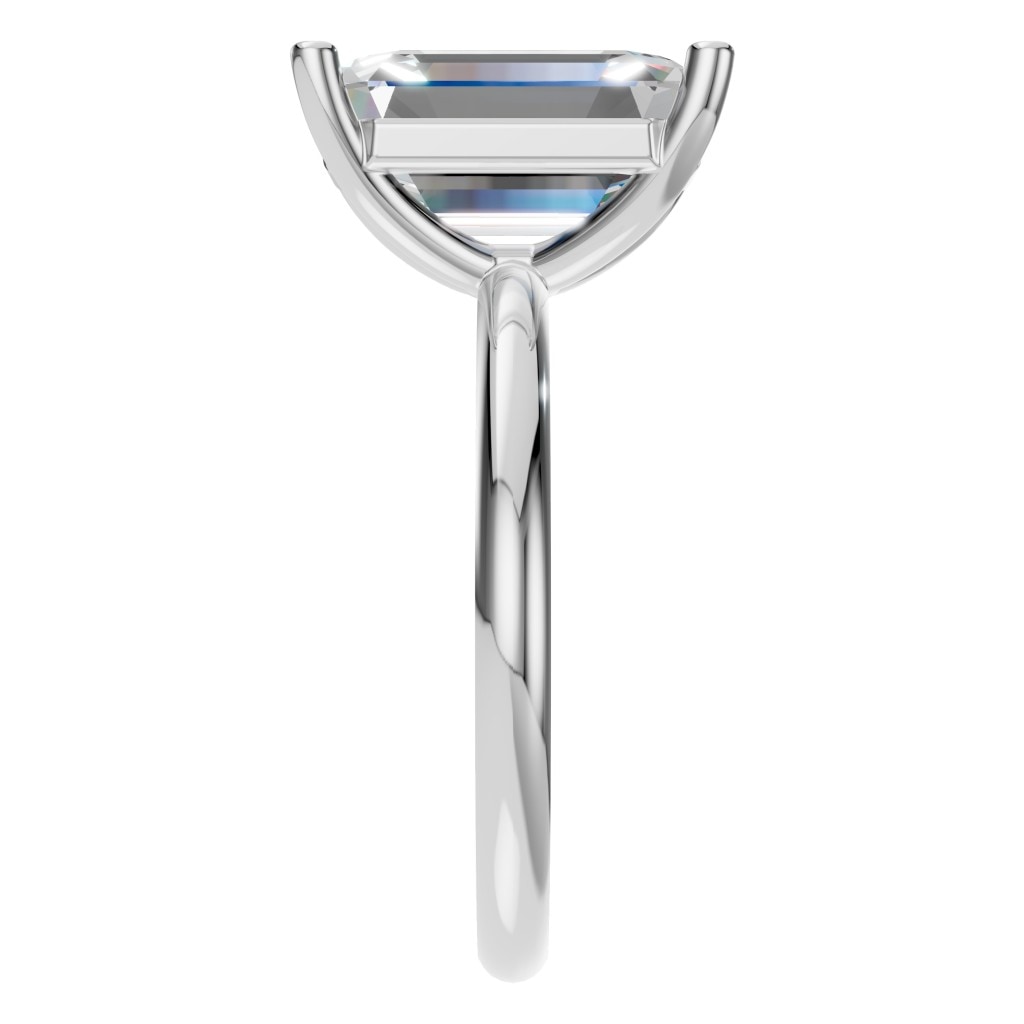 RI-7657 White Gold Ring SET - Side View