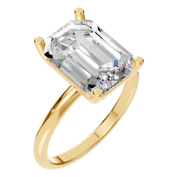 Solitaire Ring Mounting - Emerald 11x8mm