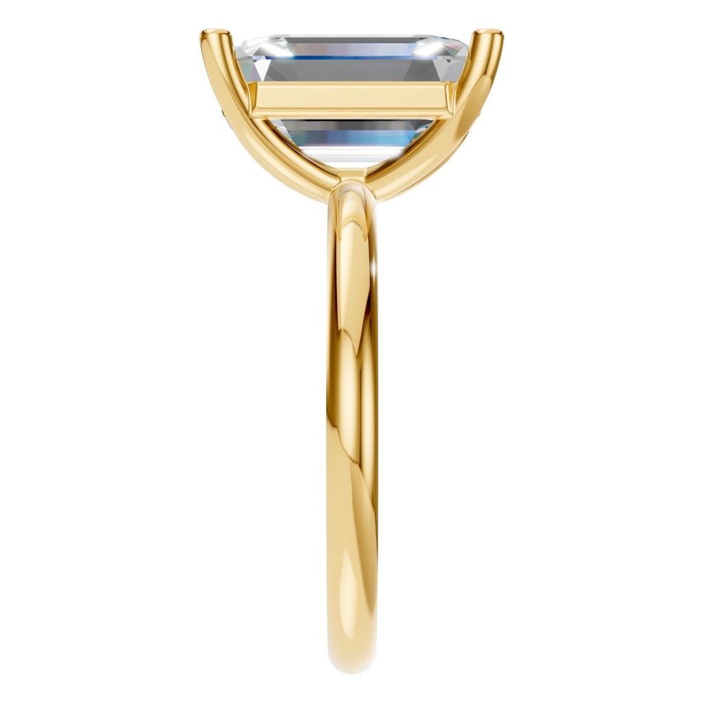 RI-7657 Yellow Gold Ring SET - Side View