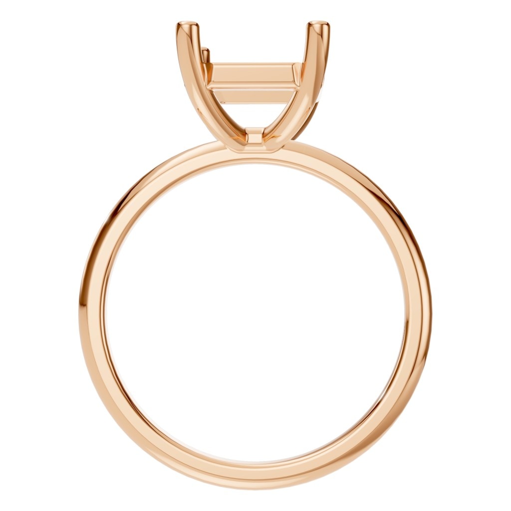 RI-7657 Rose Gold Ring UNSET - Top View