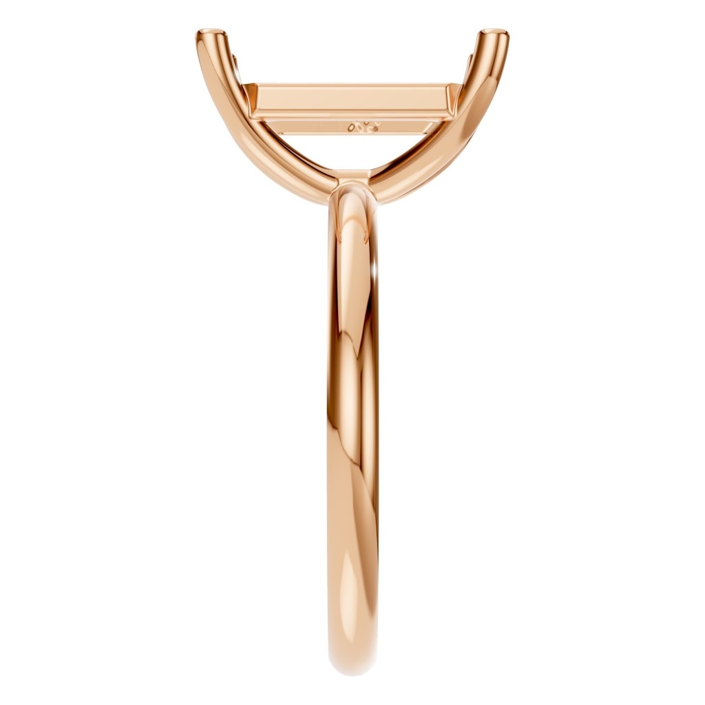 RI-7657 Rose Gold Ring UNSET - Side View