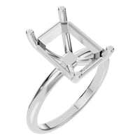 RI-7657 White Gold Ring UNSET - Main View