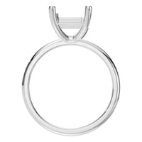 RI-7657 White Gold Ring UNSET - Top View