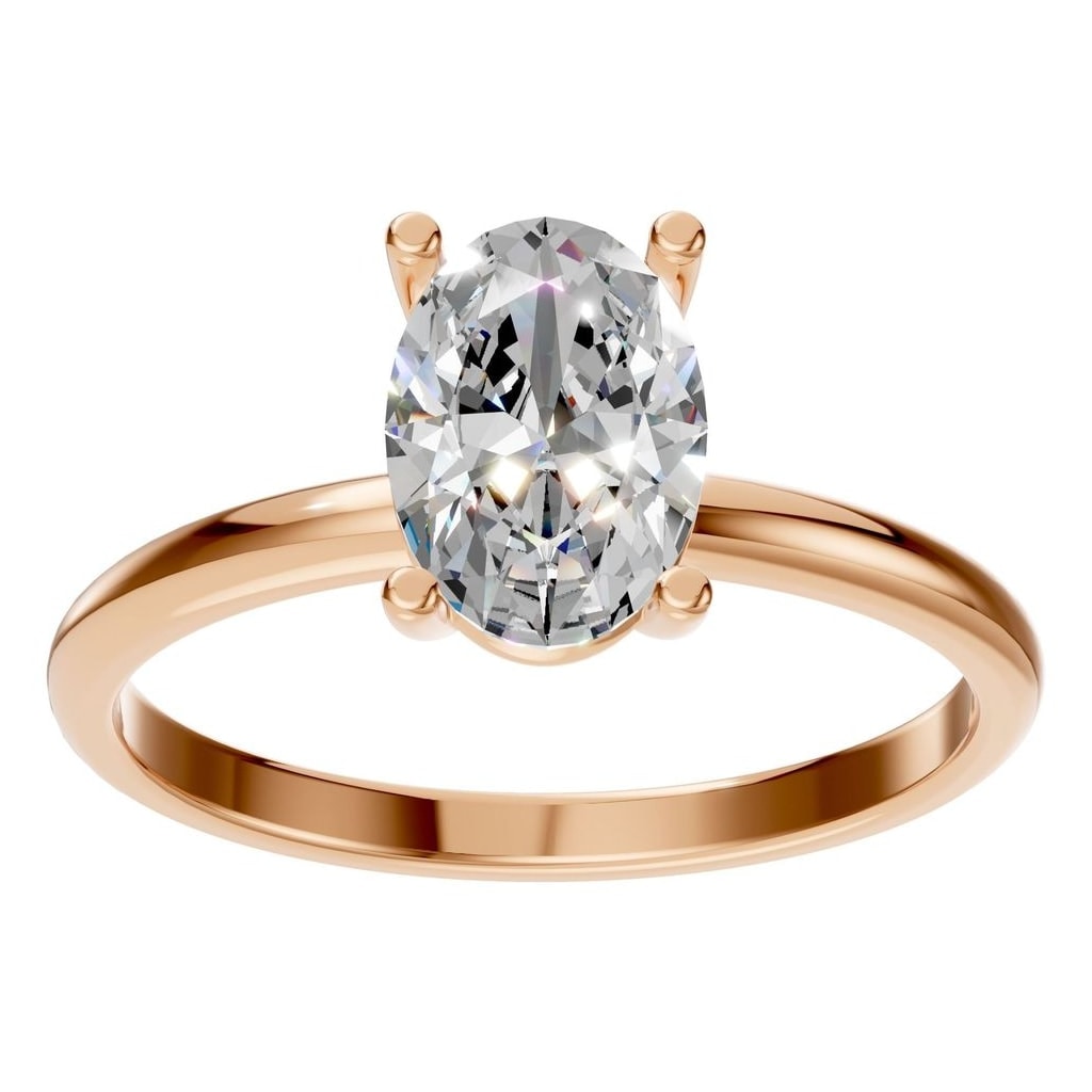 RI-7657 Rose Gold Ring SET - Front View