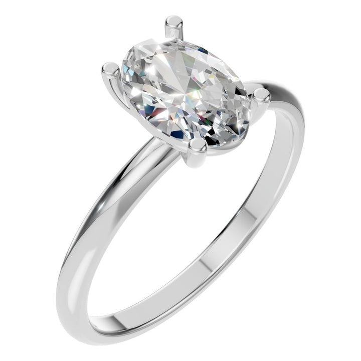 Solitaire Ring Mounting - Emerald 10X7mm