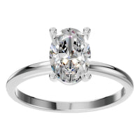 RI-7657 White Gold Ring SET - Front View