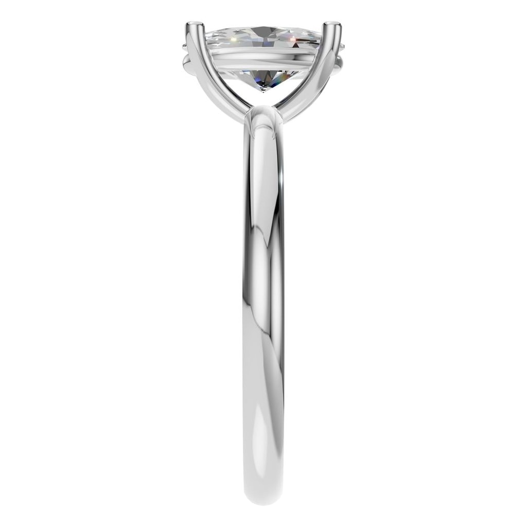 RI-7657 White Gold Ring SET - Side View