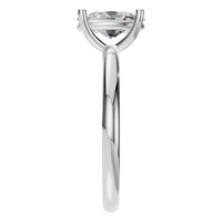 RI-7657 White Gold Ring SET - Side View