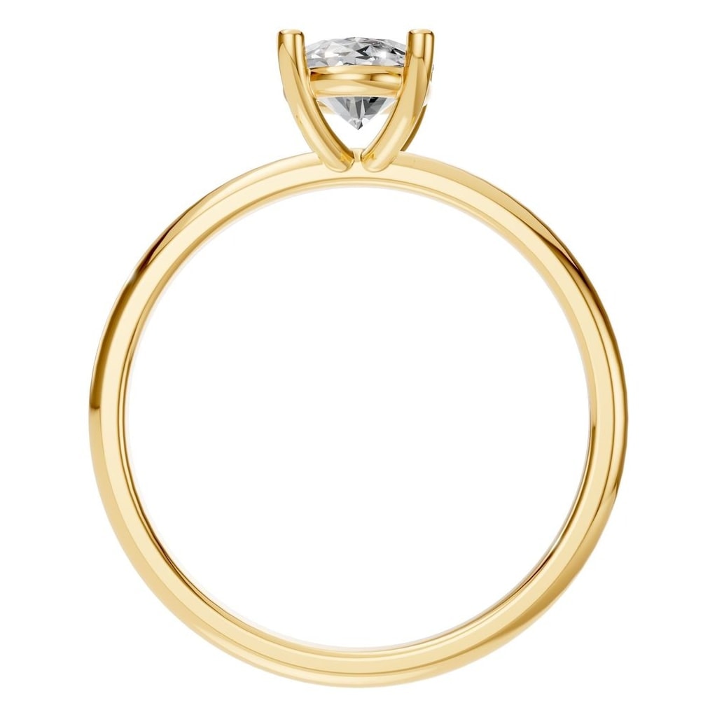 RI-7657 Yellow Gold Ring SET - Top View