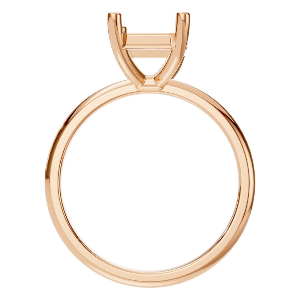 RI-7657 Rose Gold Ring UNSET - Top View