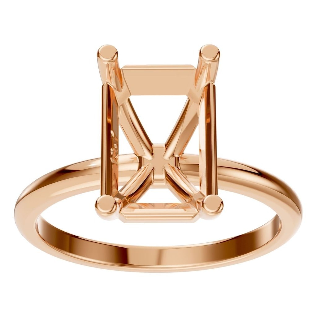 RI-7657 Rose Gold Ring UNSET - Front View