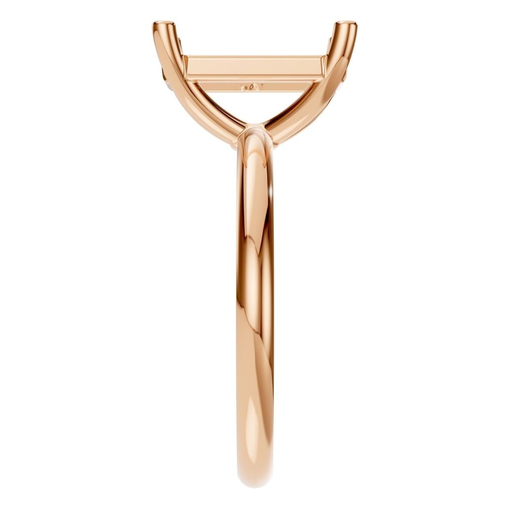 RI-7657 Rose Gold Ring UNSET - Side View