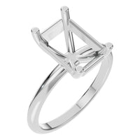 RI-7657 White Gold Ring UNSET - Main View