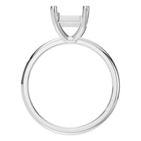 RI-7657 White Gold Ring UNSET - Top View