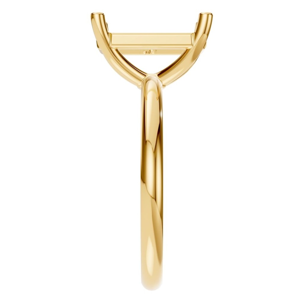 RI-7657 Yellow Gold Ring UNSET - Side View