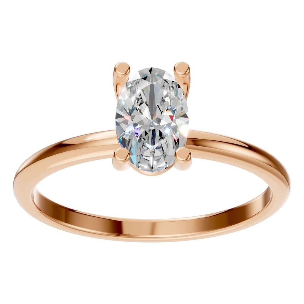 RI-7657 Rose Gold Ring SET - Front View