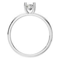 RI-7657 White Gold Ring SET - Top View