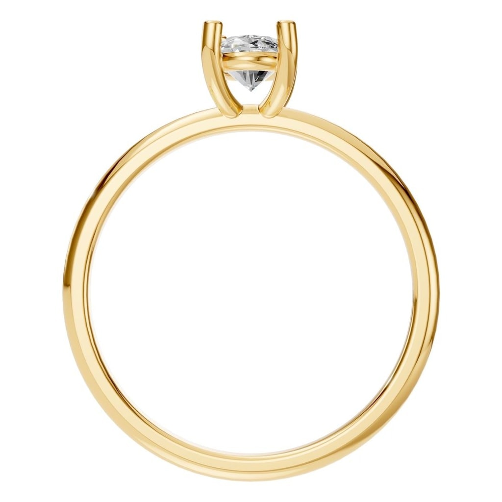 RI-7657 Yellow Gold Ring SET - Top View