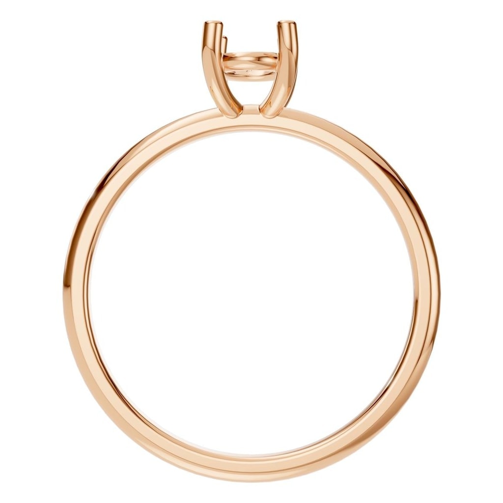 RI-7657 Rose Gold Ring UNSET - Top View