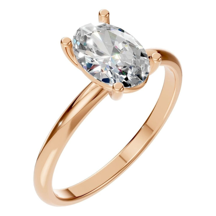 Solitaire Ring Mounting - Oval 8x5.5mm