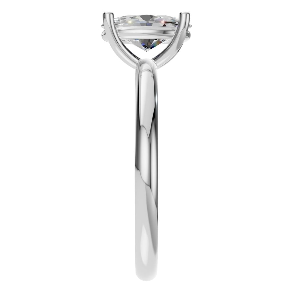 RI-7657 White Gold Ring SET - Side View