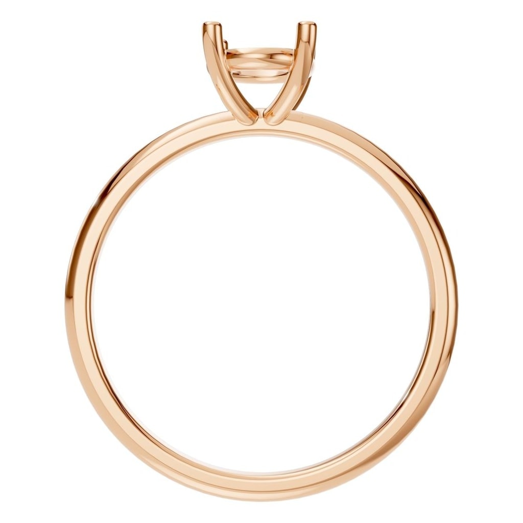 RI-7657 Rose Gold Ring UNSET - Top View